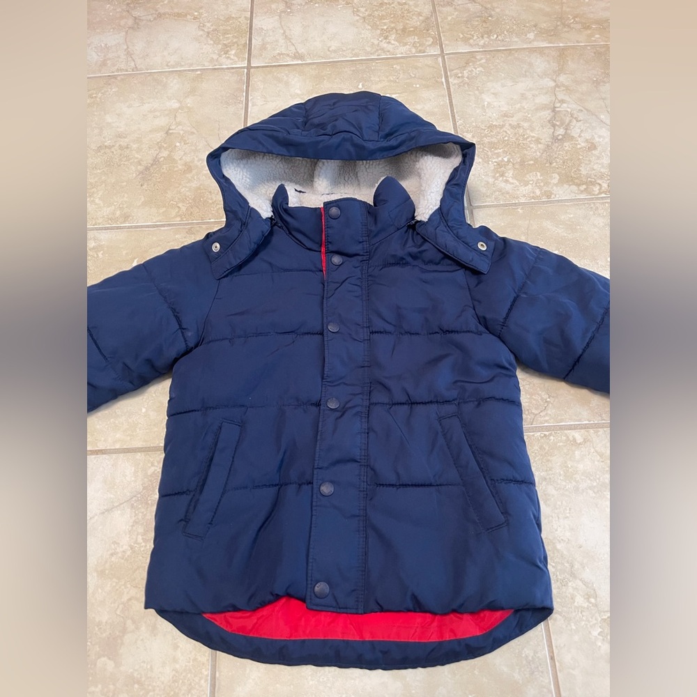 BABY GAP KIDS 4T COLD CONTROL BLUE  PUFFER JACKET HOODED COAT